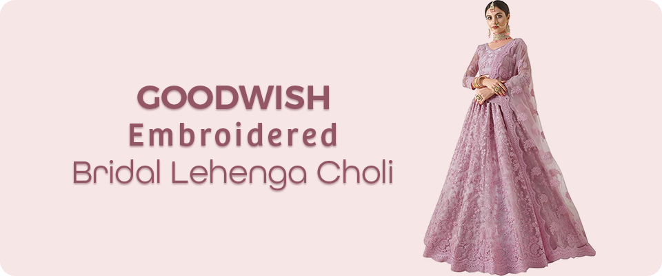 GOODWISH Embroidered Bridal Lehenga Choli