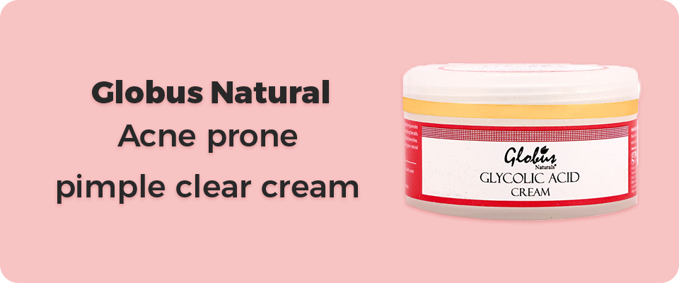 Globus Natural Acne prone pimple clear cream