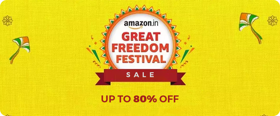 Great Freedom Sale by Amazon Amazon 960 x 400