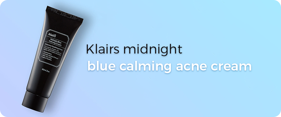Klairs midnight blue calming acne cream 1