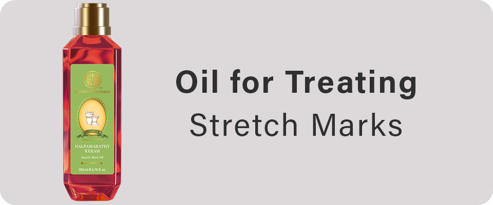 Oil for treating stretch marks