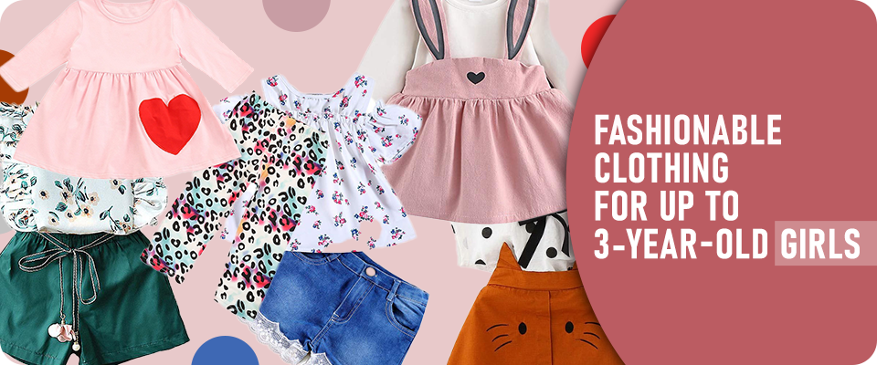 Fashionable Clothing for Up to 3-year-old Girls