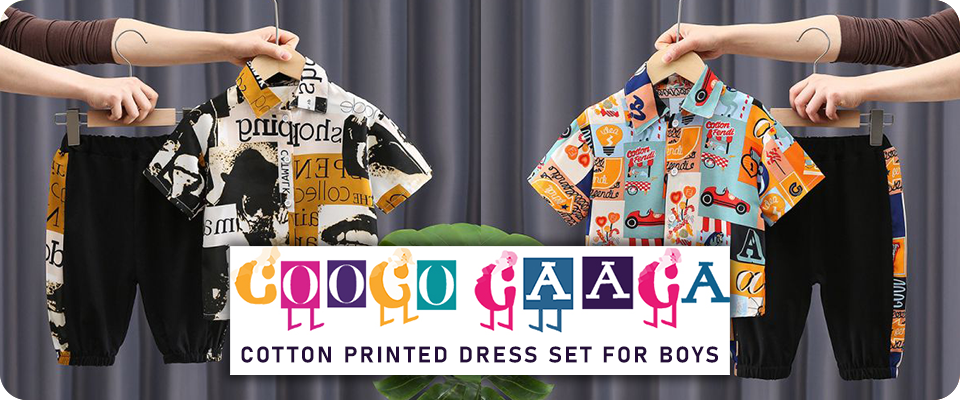 Googo Gaaga Cotton Printed Dress Set for Boys
