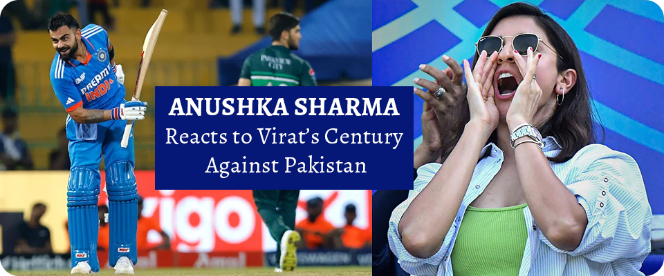 Anushka Sharma Reacts to Virat’s Century Against Pakistan