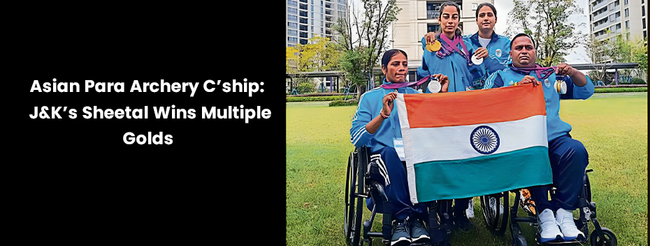 Asian Para Archery C’ship: J&K’s Sheetal Wins Multiple Golds