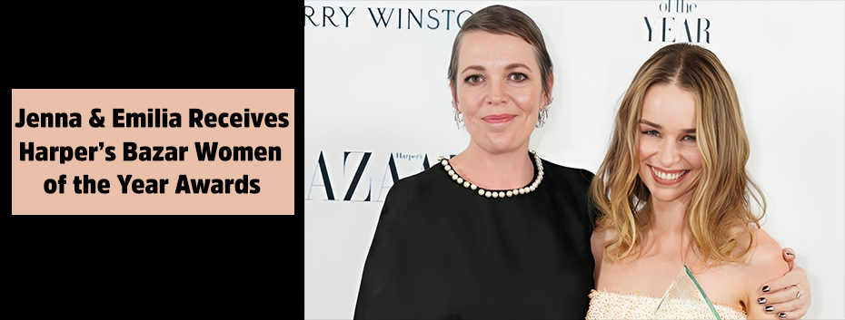 Actress Jenna & Emilia Receive Harper’s Bazar Women of the Year Awards