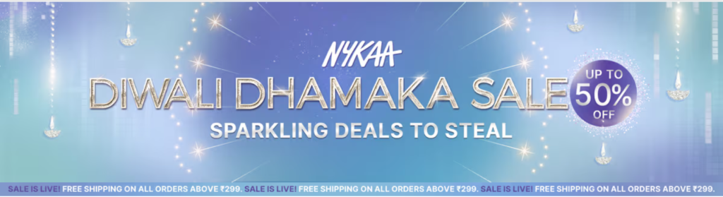 Nykaa Diwali Dhamaka Sale