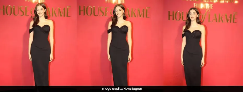 Ananya Panday Dazzles in All Black Bodycon at Lakmé Event